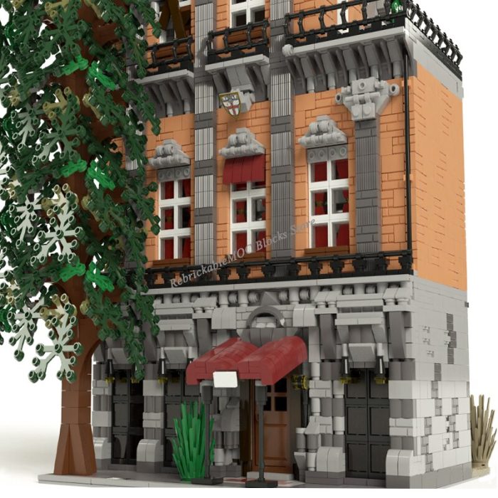 NEW 5286PCS MOC Hot Sale Street View Moc Modular Building old city hotel DIY ChildrenToy Christmas 3 - LEPIN LEPIN Store