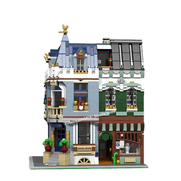 New 3738PCS Hot Sale Street View Moc Modular Building Bookstore ModelDIY Kids Toys Birthday Gift Christmas 1 - LEPIN LEPIN Store