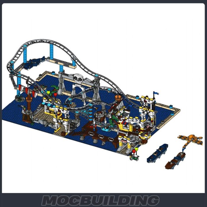 New GBC Creative Shipwreck Island Rollercoaster Assembly Building Blocks Bricks Model Small Particle Sport Toys Kids 1 - LEPIN LEPIN Store