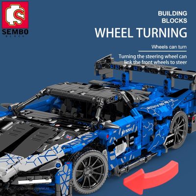 SEMBO 1404PCS RC Car Remote Control Racing Car Building Blocks Hyper Car Supercar Sports Car Bricks 2 - LEPIN LEPIN Store