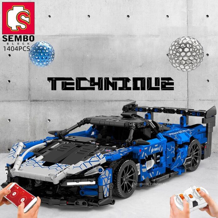 SEMBO 1404PCS RC Car Remote Control Racing Car Building Blocks Hyper Car Supercar Sports Car Bricks - LEPIN LEPIN Store