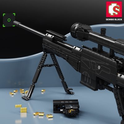 SEMBO 1561PCS Heavy Duty Rifles Gun Model Building Blocks Military SWAT DIY Weapon Shooting Bricks Toys 3 - LEPIN LEPIN Store