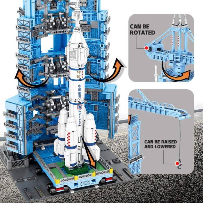 SEMBO 2152PCS Rocket Launch Base RC Building Blocks Space Science Educational DIY Bricks Gifts STEM Toys 1 - LEPIN LEPIN Store