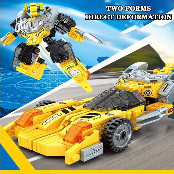 SEMBO 4 IN 1 Deformation Car Building Blocks Transformation Rotots Vehicle Bricks Playsets Toys Gifts 10 - LEPIN LEPIN Store