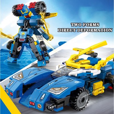 SEMBO 4 IN 1 Deformation Car Building Blocks Transformation Rotots Vehicle Bricks Playsets Toys Gifts 8 - LEPIN LEPIN Store