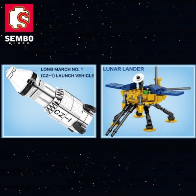 SEMBO 8 in 1 Space Rocket Building Blocks Aerospace Station Airship Model Assemble DIY Educational Toys 3 - LEPIN LEPIN Store