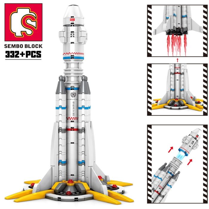 SEMBO Aerospace The Carrier Rocket Building Blocks Space Shuttle Early Learning Science Exploration DIY Bricks Gifts - LEPIN LEPIN Store