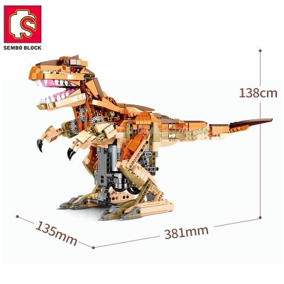 SEMBO BLOCK 1063PCS Child Toy Dinosaur RC Building Blocks Remote Control App Controlled Bricks Young Children 5 - LEPIN LEPIN Store