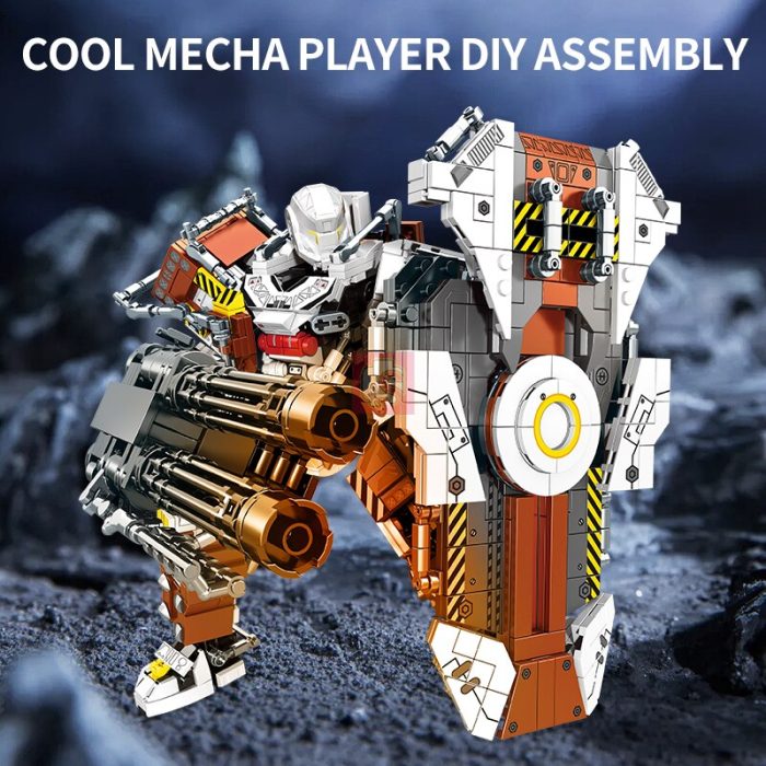 SEMBO BLOCK 1495PCS Military Heavy Armed Robot Building Blocks Defense Mecha Construction Bricks Roleplay DIY Toys 2 - LEPIN LEPIN Store