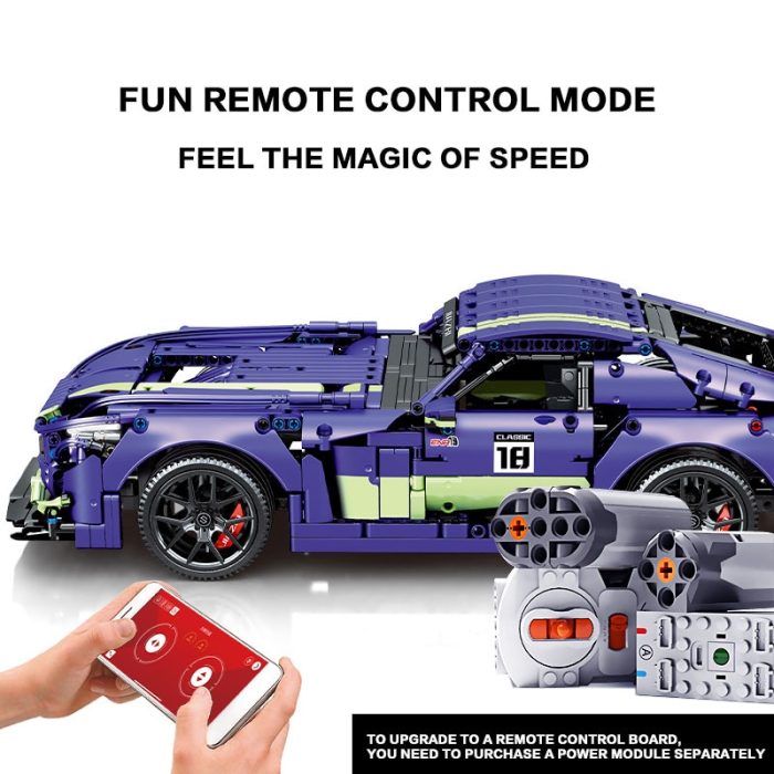 SEMBO BLOCK 1937PCS Sports Car Building Blocks STEM Remote Control Collectible Model Cars Kits Supercar Bricks 1 - LEPIN LEPIN Store