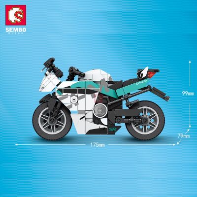 SEMBO BLOCK 368PCS Racing Motorcycle Superbike Building Blocks Vehicle Model Motorbike Bricks Playsets Toys Gift For 10 - LEPIN LEPIN Store