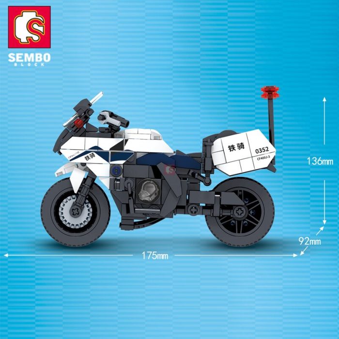 SEMBO BLOCK 368PCS Racing Motorcycle Superbike Building Blocks Vehicle Model Motorbike Bricks Playsets Toys Gift For 5 - LEPIN LEPIN Store