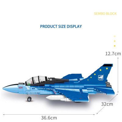 SEMBO BLOCK 793PCS Fighter Bombing Airplane Building Blocks Airforce Navy Jet World War Army Compatible Toys 4 - LEPIN LEPIN Store