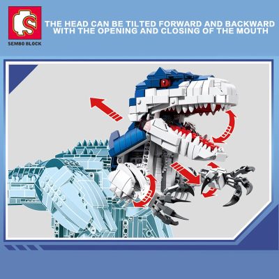 SEMBO BLOCK T Rex Child Toy Dinosaur RC Building Blocks Remote Control App Controlled Bricks Young 4 - LEPIN LEPIN Store