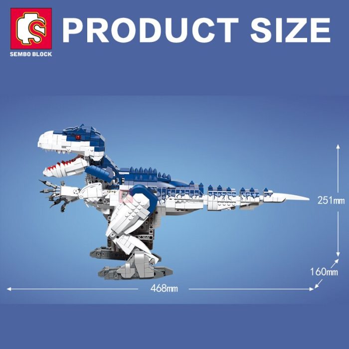 SEMBO BLOCK T Rex Child Toy Dinosaur RC Building Blocks Remote Control App Controlled Bricks Young 5 - LEPIN LEPIN Store