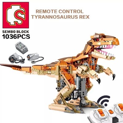 SEMBO BLOCK T Rex Dinosaur Building Blocks Child Toys Hobbies Collectible Playset Bricks Young Children DIY 5 - LEPIN LEPIN Store