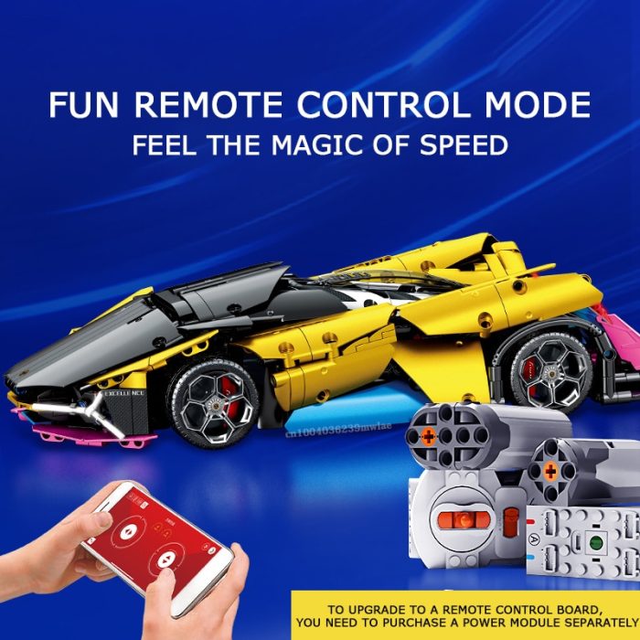 SEMBO BLOCK TECHNICAL RC Car Remote Control Racing Car Building Blocks Supercar Sports Car Bricks Children 1 - LEPIN LEPIN Store