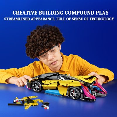 SEMBO BLOCK TECHNICAL RC Car Remote Control Racing Car Building Blocks Supercar Sports Car Bricks Children 2 - LEPIN LEPIN Store