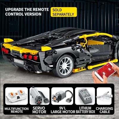 SEMBO BLOCK TECHNICAL RC Super Car Building Blocks Engineering Sports Car Remote Control Collectible Model Kits 3 - LEPIN LEPIN Store