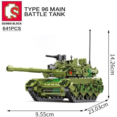 SEMBO Military 641PCS Main Battle Tank Bricks Heavy Armed Weapon Building Blocks Collectible Display For Children 4 - LEPIN LEPIN Store