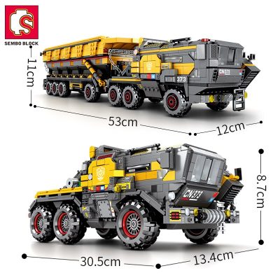 SEMBO Military Vehicle Truck Soldiers Army Building Blocks Set Toys Pretend War Action Roleplay Gift For 3 - LEPIN LEPIN Store