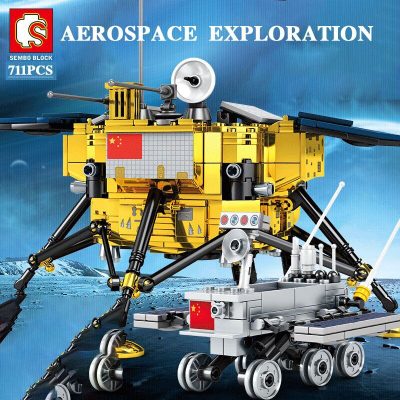 SEMBO Space Shuttle Rover Building Blocks Aerospace Exploration Rockets Airship Model Assemble DIY Educational Toys for 3 - LEPIN LEPIN Store