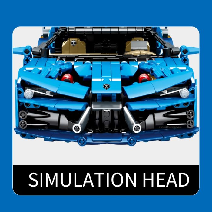 SEMBO TECHNICAL 1555PCS 1 14 Sports Car Building Blocks STEM Remote Control Collectible Model Kits Supercar 1 - LEPIN LEPIN Store