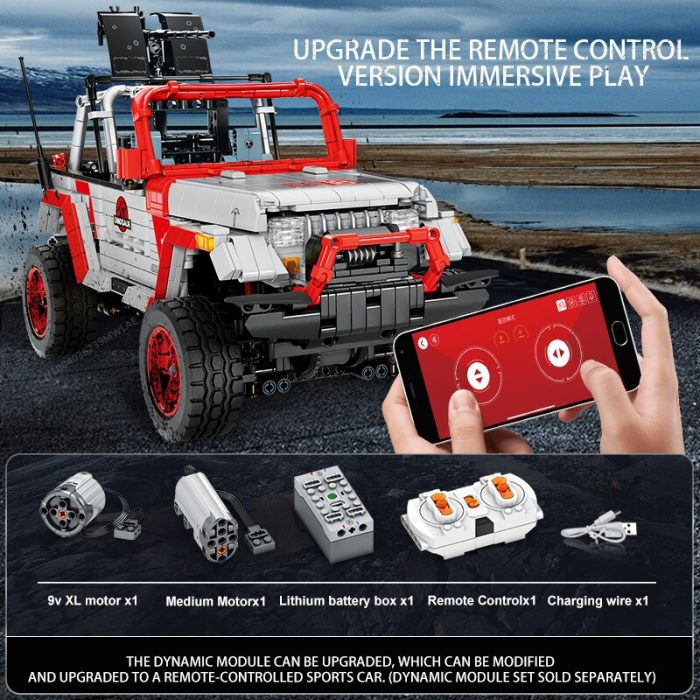 SEMBO TECHNICAL 1614PCS RC Car All Terrain SUV Off roader Buggy App controlled Building Blocks Display 3 - LEPIN LEPIN Store