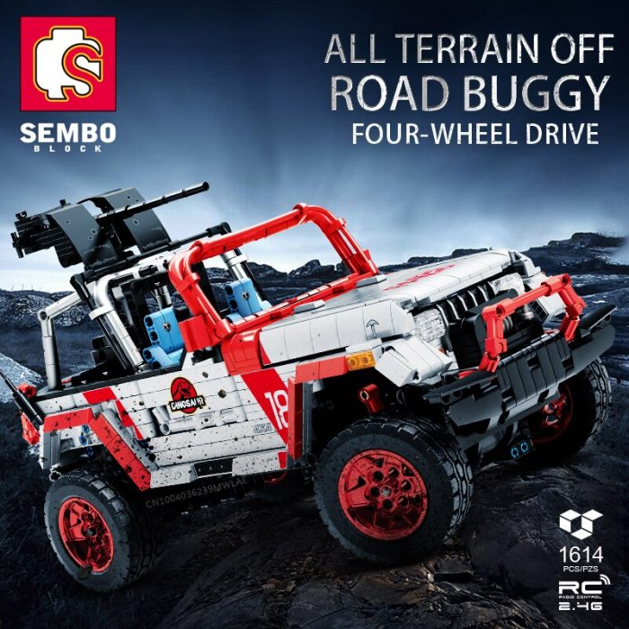 SEMBO TECHNICAL 1614PCS RC Car All Terrain SUV Off roader Buggy App controlled Building Blocks Display - LEPIN LEPIN Store