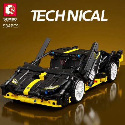 SEMBO TECHNICAL 584PCS Sports Car Building Blocks Pull Back Device STEM Collectible Supercar Model Kits Bricks 2 - LEPIN LEPIN Store