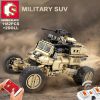 SEMBO TECHNICAL RC Car Military SUV Army Buggy Heavy Armed Weapon App controlled Building Blocks Display - LEPIN LEPIN Store