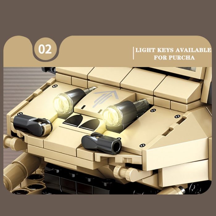 SEMBO TECHNICAL RC Car Military SUV Army Buggy Heavy Armed Weapon App controlled Building Blocks Display 2 - LEPIN LEPIN Store