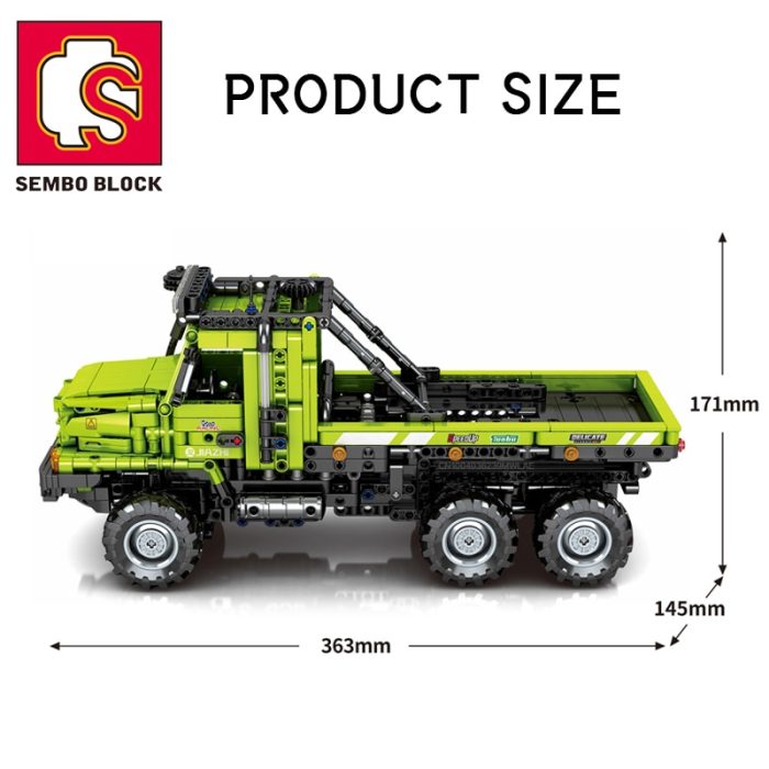 SEMBO Technical Engineering Truck RC Car Building Blocks Heavy Duty City Vehicle Bricks Construction DIY Toys 1 - LEPIN LEPIN Store