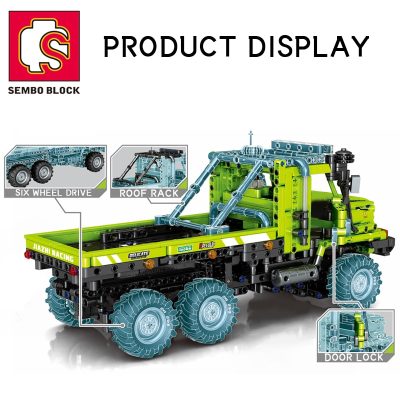 SEMBO Technical Engineering Truck RC Car Building Blocks Heavy Duty City Vehicle Bricks Construction DIY Toys 2 - LEPIN LEPIN Store