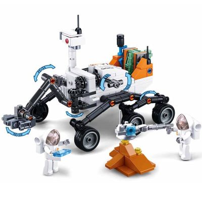 Sluban 288Pcs Aviation Lunar Lander Curiosity Rover Building Blocks DIY Model Urban Mars Probe Vehicle Space 2 - LEPIN LEPIN Store