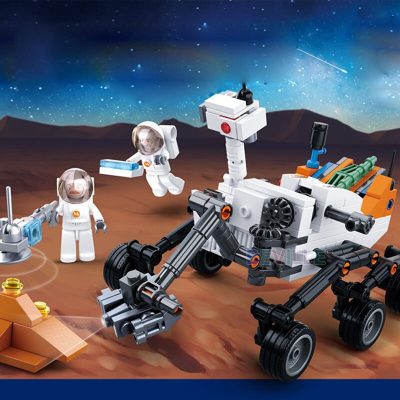 Sluban 288Pcs Aviation Lunar Lander Curiosity Rover Building Blocks DIY Model Urban Mars Probe Vehicle Space 5 - LEPIN LEPIN Store