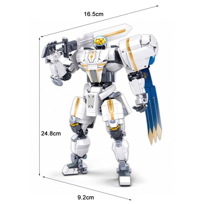 Sluban 679Pcs City Mech Warrior Alpha Arthur Robot Model Building Blocks Action Figures Assembling Machine Bricks 1 - LEPIN LEPIN Store