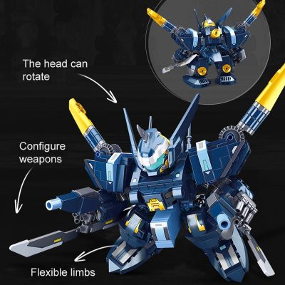 Sluban Classic Movie Warrior Mecha Robot Model Building Blocks Action Figure Military Weapon Combat Assembling Toys 3 - LEPIN LEPIN Store