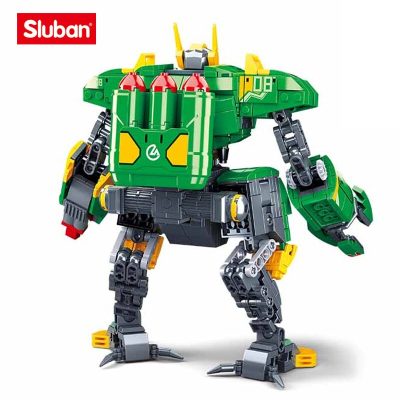 Sluban DIY Mobile City Mech Alpha Building Blocks Doom Beam Armor Warrior Robot Model Assembled Educational 2 - LEPIN LEPIN Store