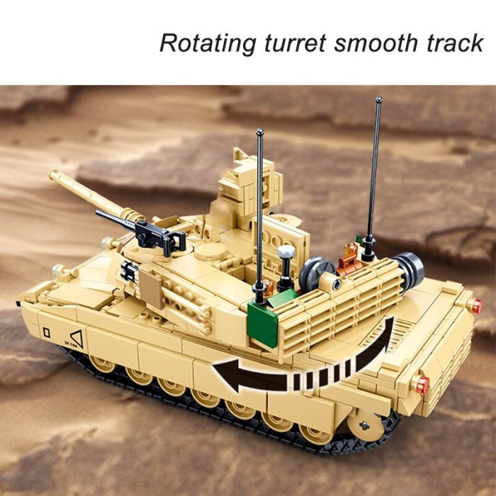 Sluban Military World War II Light Artillery Falcon Fighter Abrams Battle Tank Chariot Building Blocks Army 4 - LEPIN LEPIN Store