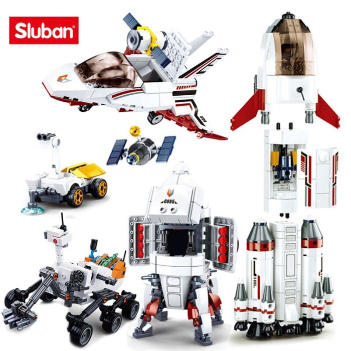 Space Rocket Station Saturn Shuttle Satellite Astronaut Figure Building Blocks Landing Saturn Cabin Expedition Bricks Toys - LEPIN LEPIN Store