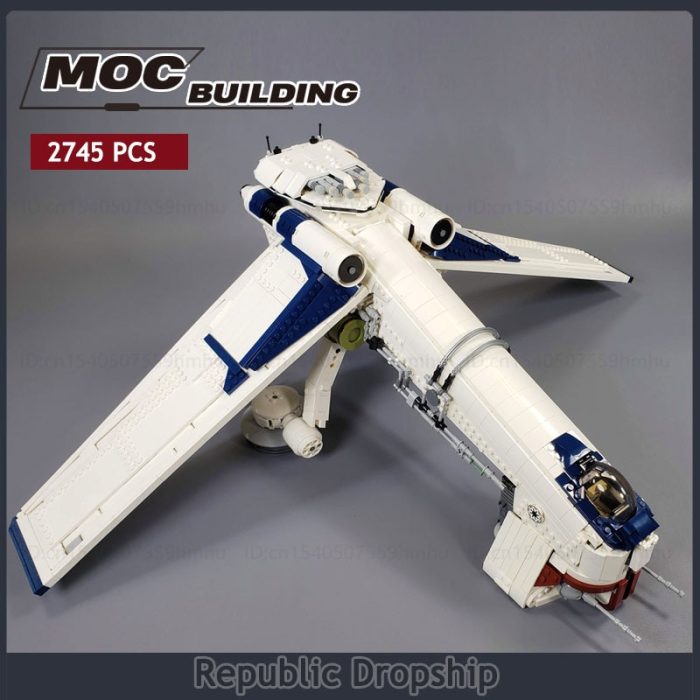 Space Wars MOC Republic Model Dropship Building Block Set Assembly Technology Bricks Collection Toys Xmas Gifts - LEPIN LEPIN Store