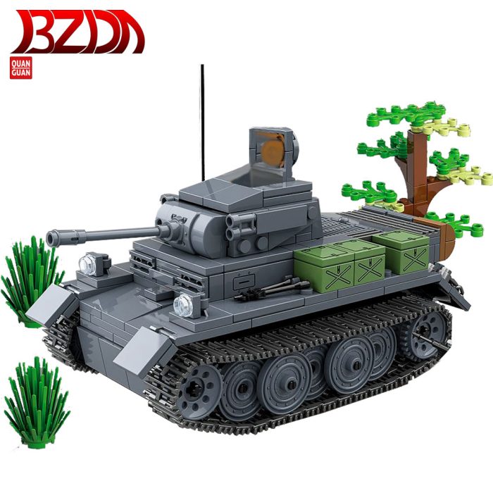 WW2 Military Series German Light Tank Building Blocks Battle Armored Tank Stitching Technology Weapon Model Brick - LEPIN LEPIN Store