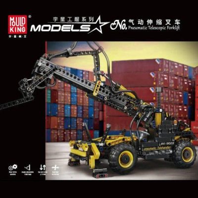 MOULDKING 19009 Pneumatic Telescopic Forklift 600x600 1 - LEPIN LEPIN Store