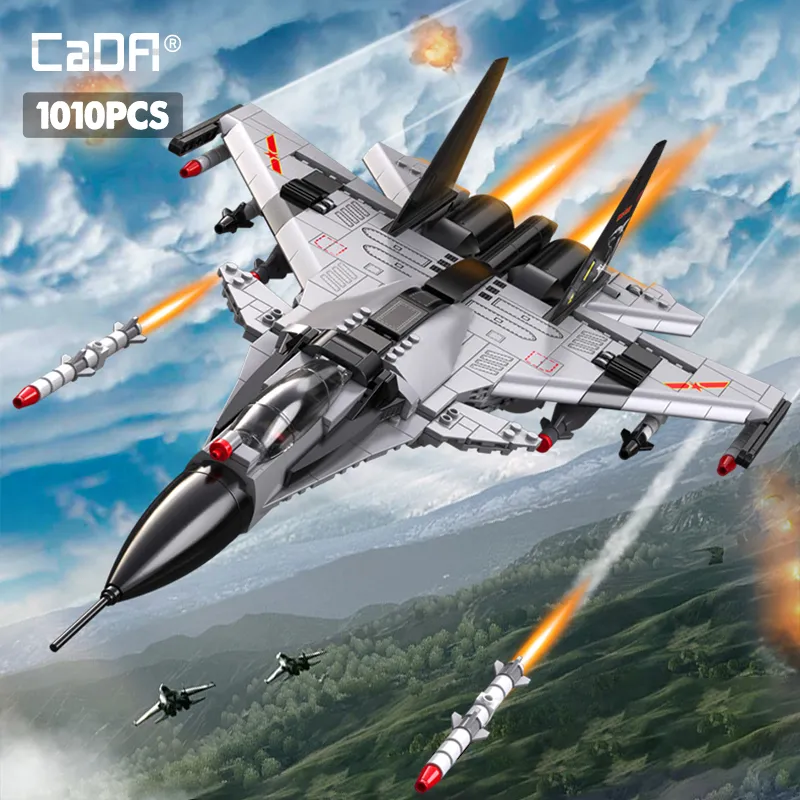 1010pcs Expert Military Fighter Aircraft Model Building Block Classic City Police Plane Weapon Bricks Educational Toys - LEPIN LEPIN Store