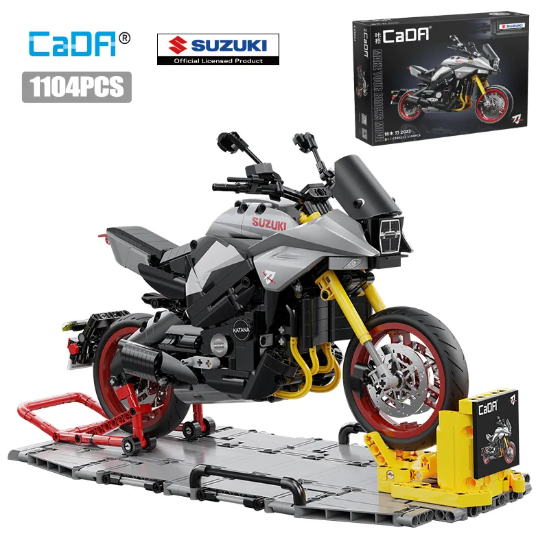 1104Pcs Suzuki KATANA Technical Motorcycle Moto Car Model Building Blocks Racing Motobike Vehicles Bricks Toys for - LEPIN LEPIN Store