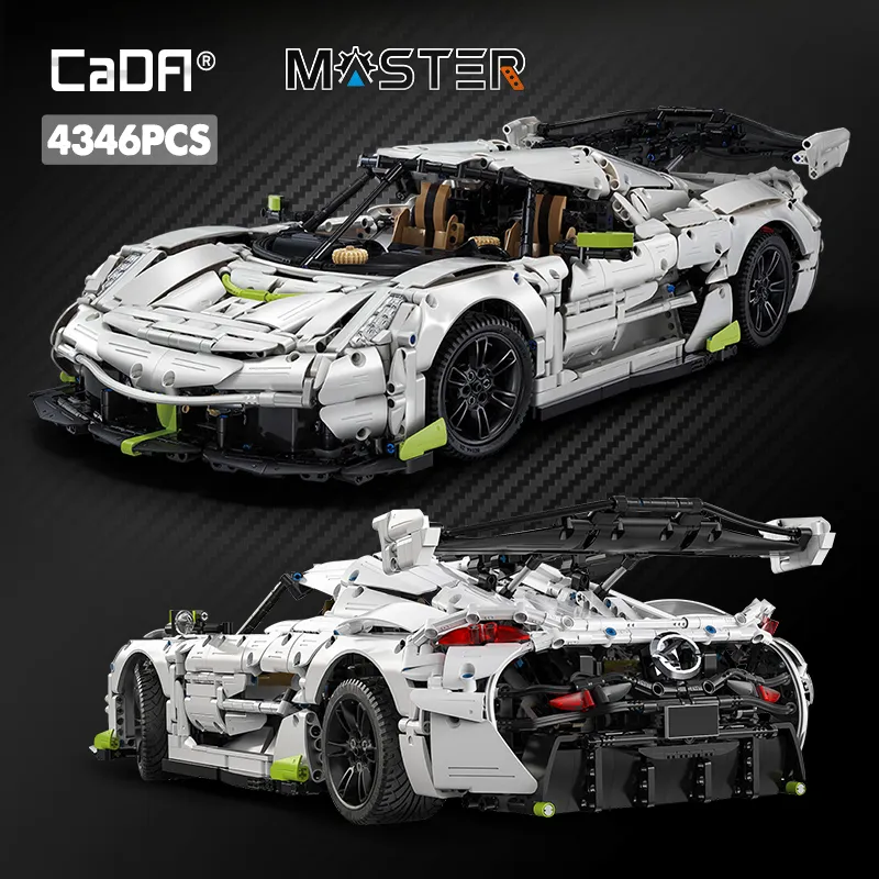 Cada 4346PCS 1 8 Supercar City Racing Car Hypercar Building Blocks Sportscar Racing Vehicle Bricks Toys - LEPIN LEPIN Store