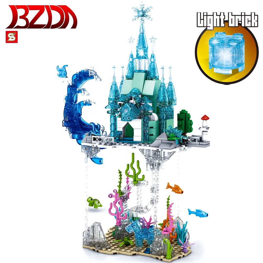 Ice Princess BZDA Castle 1536 Series Models Anti gravity House Brick Building blocks DIY toys 499 - LEPIN LEPIN Store