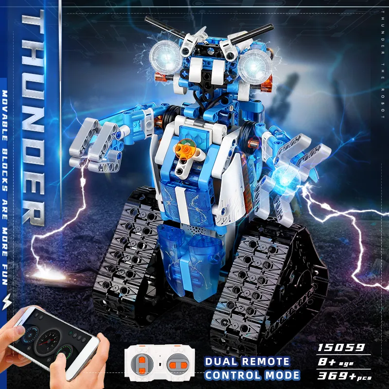 MOULD KING 15059 15078 Technical Robot Toys The APP RC Motorized Robot With Led Part Model 1 - LEPIN LEPIN Store