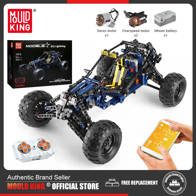 MOULD KING 18018 Technical Climbing Car The MOC 3028 lightning APP Remote Control Car Model Bricks - LEPIN LEPIN Store